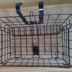 自転車　前かご(脱着式)折りたたみの画像