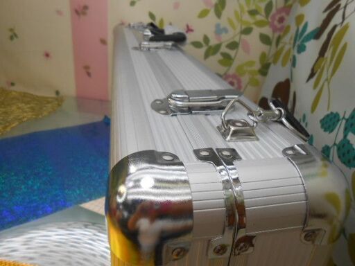 新品未使用肩紐付き9.500円沖縄三線専用一丁入アルミハードケース簡単