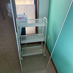 スタンドミラー(姿見鏡)& ミニワゴンの画像