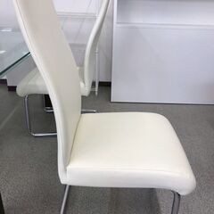 【中古】ダイニングチェア　白の画像
