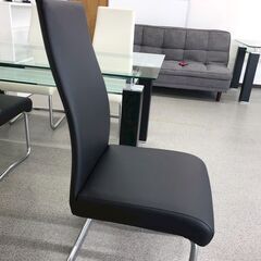 【中古】ダイニングチェア　ブラックの画像