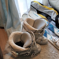 スキー板（Elan）・ストック・ブーツ（23.5cm）レディースの画像