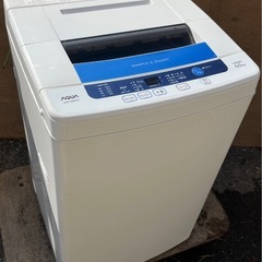 配達設置無料 アクア 洗濯機 6kg 高濃度クリーン洗浄 風乾燥機能付の画像