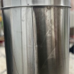 　ゴミ箱 ダストボックス トラッシュカン  ステンレス 筒形 蓋 ごみ箱 インナー 付き シリンダー 型 おしゃれ かっこいい 玄関 キッチン ゴミ箱　の画像