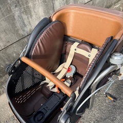 【引き取り限定】子ども乗せ自転車（前後チャイルドシート付）※後輪パンクの画像