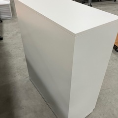 【来店歓迎 】【OF-76】ITOKI イトーキ シンラインキャビネット ローキャビネット オープン書庫 ホワイト 3段　 検)事務机 オフィス チェア　会議 椅子　ロッカー　ミーティングテーブル　応接ソファ 店舗 事務所 什器　書庫 本棚 ラック デスク スチール 美品多数 格安 【中古オフィス家具】の画像