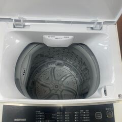 リサイクルショップどりーむ天保山店　No1655 洗濯機　2021年製　アイリスオーヤマ　外置き使用により外販日焼け　動作問題なし　お手頃価格🎵の画像