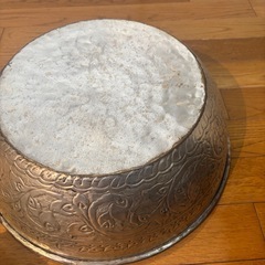 真鍮製 ボウル たらい の画像