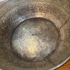 真鍮製 ボウル たらい の画像