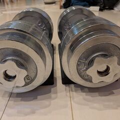 可変式ダンベル20kg×2個美品の画像