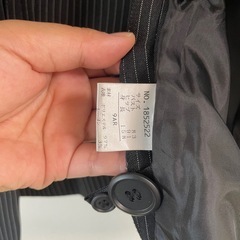 スーツ　ブラックストライプの画像