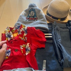 95cm子供服　ブーツ　甚平　帽子　　　　の画像
