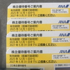 ANA 株主優待　の画像