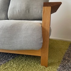 無印良品　2.5シーター木製フレームソファの画像