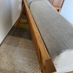 無印良品　2.5シーター木製フレームソファの画像