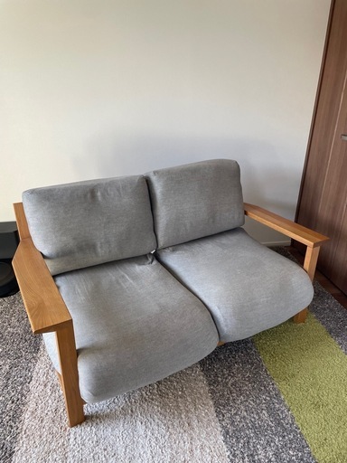 無印良品　2.5シーター木製フレームソファ