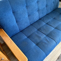 ソファ ブルーデニム 2〜3人掛けの画像