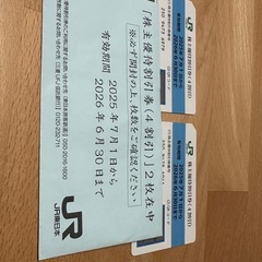 JR東日本株主優待券4割引×2枚（有効期限2026年6月30日） の画像