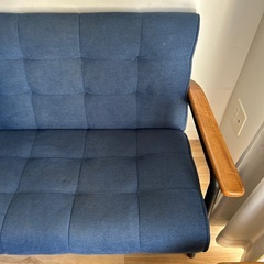 ソファ ブルーデニム 2〜3人掛けの画像