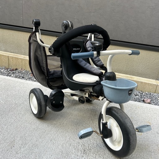 美品❗️アイデスコンポフィット2 デニムブルー　三輪車 アイデスコンポフィット2 デニムブルー (もー) 蕨の三輪車の中古