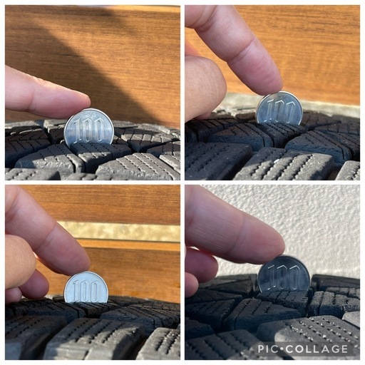 中古スタッドレス225/65R17ブリザック4本セット　RAV4、デリカ等