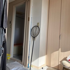 【条件付無料】釣竿、リール、タモ網の画像