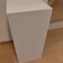 VECELO 本棚 ブックシェルフ ホワイト 収納 オシャレ デザイン 幅30 高さ54 奥行き24 (cm)の画像