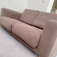 無印ソファ　３人用の画像