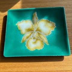 七宝焼の小皿2枚の画像