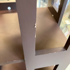 サ2511-380 回転式コミックラック ダークブラウン キズ汚れ有りの画像