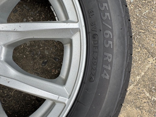 アルミホイール 夏タイヤ155/65R14 4本