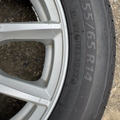 アルミホイール 夏タイヤ155/65R14 4本の画像