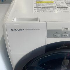 リサイクルショップどりーむ天保山店　No4611 ドラム式洗濯機　コンパクトドラム　SHARP　2018年製　洗濯７ｋｇ　乾燥3.5㎏　扉開閉若干クセあり　動作確認ＯＫ🎵　コンパクトで設置場所に困らない🎵　ＥＳ－Ｓ７Ｃの画像