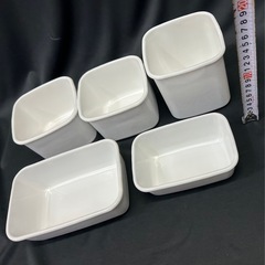 11234😸　ホーロー 保存容器 野田琺瑯 ホワイトシリーズ 5点セットの画像