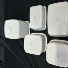 11234😸　ホーロー 保存容器 野田琺瑯 ホワイトシリーズ 5点セットの画像