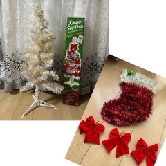 クリスマスツリー 白 90cmの画像