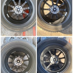 スタッドレス weds VELVA CHARGE 15インチ 5.5J PCD100 4穴 ET50 ブリヂストン ブリザック VRX2 185/65R15 23年製 4本の画像