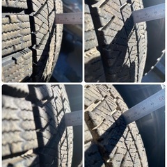 スタッドレス weds VELVA CHARGE 15インチ 5.5J PCD100 4穴 ET50 ブリヂストン ブリザック VRX2 185/65R15 23年製 4本の画像
