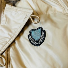 フードファー付きショートダウンジャケット／Mサイズ】の画像