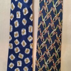 シルクネクタイ6本(ブルー系)の画像