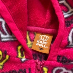 130cmフリースジャケットの画像