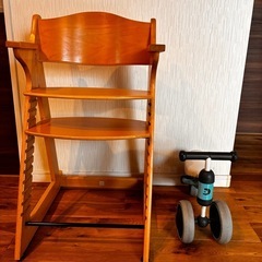 子供用　椅子　三輪車セット