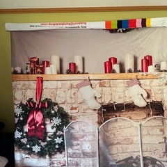 🎄簡単クリスマスデコ！🎅写真背景にもイベント装飾にも使える布 3m✖️2ｍ　の画像