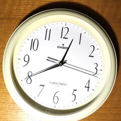 【引取限定】CASIO カシオ 壁掛け 時計 QUARTZ インテリア IQ-1010J電波時計 値下げしました！！の画像