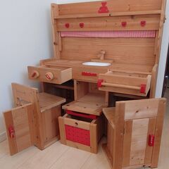 おままごと 木製キッチンの画像