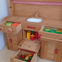 おままごと 木製キッチンの画像