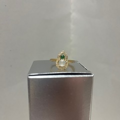 翡翠、ひょうたん指輪シルバー 925の画像