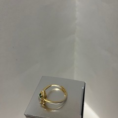 翡翠、ひょうたん指輪シルバー 925の画像