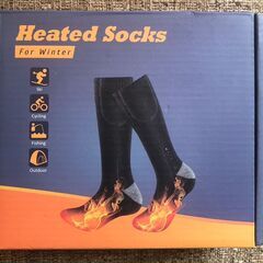 電熱ソックス USB充電式 電気靴下 防寒 3段階温度調節 水洗い可能 男女兼用の画像