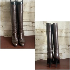 DIANA【21.5㎝】ロングブーツ☆クリーニングお手入れ済2373の画像